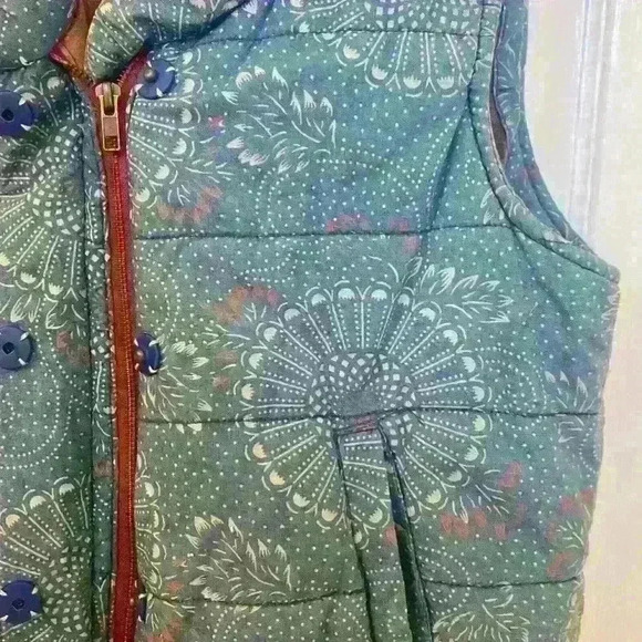 Anthropologie Pilcro and The Letterpress Chambray Puffer Vest Size M - Picture 3 of 8